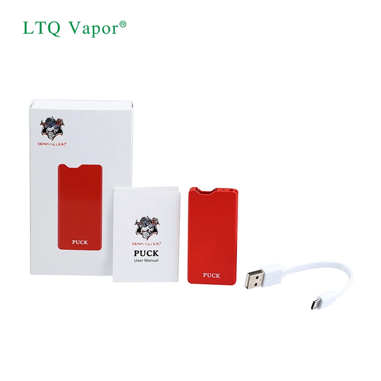 
2019 Newest high quality fast charging Demon Killer puck 400mAh Battery Perfect size Box MOD for J Pod E cigarette CBD Vape 