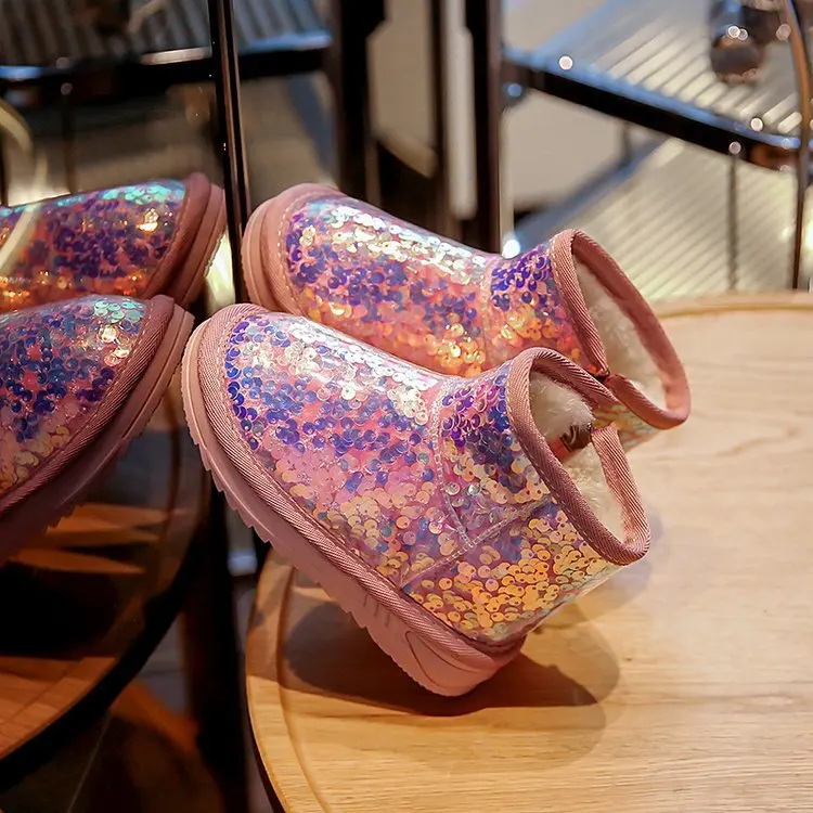 Clear Mini Snow Boots for Candy Color Classic Custom Wholesale Original Uggly Winter Designer Sheepskin Wool Women Girls