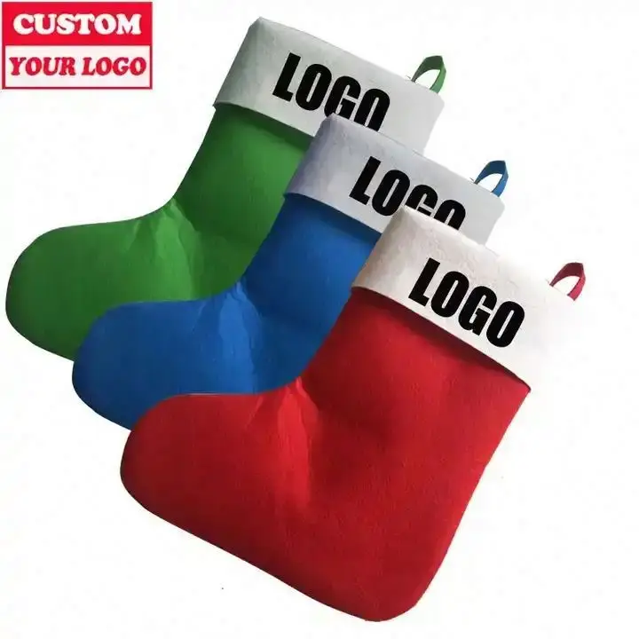 Christmas Decoration Knitted Stockings Letters Socks Knitted Cheap Promotional Party Red personalized christmas stockings