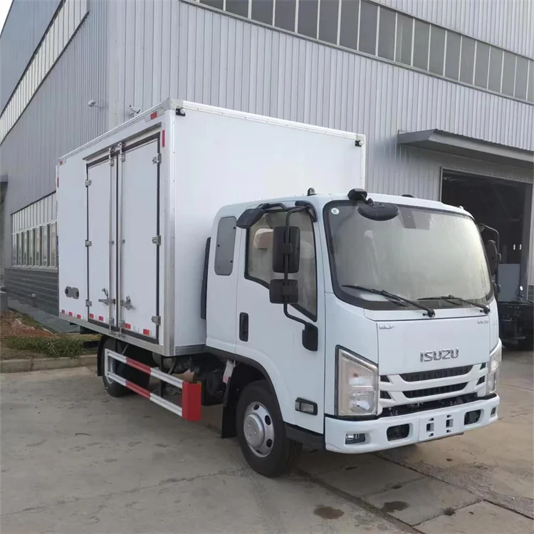 Best ISUZU EC5 4M Refrigerated Truck Refrigerator Car Cold Box Truck Chill Car Refrigerated Van Freezer Truck