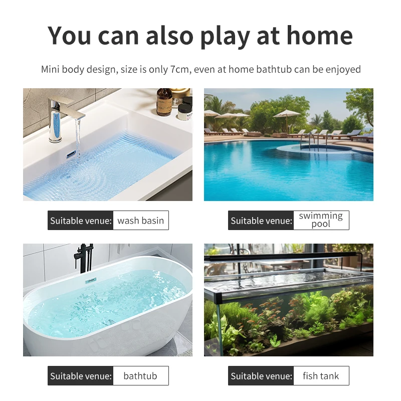 2.4G LED Light Jet High Speed Remote Control Mini Kids Electric Racing Boat Waterproof Model Toys Ship For Swimming Pool