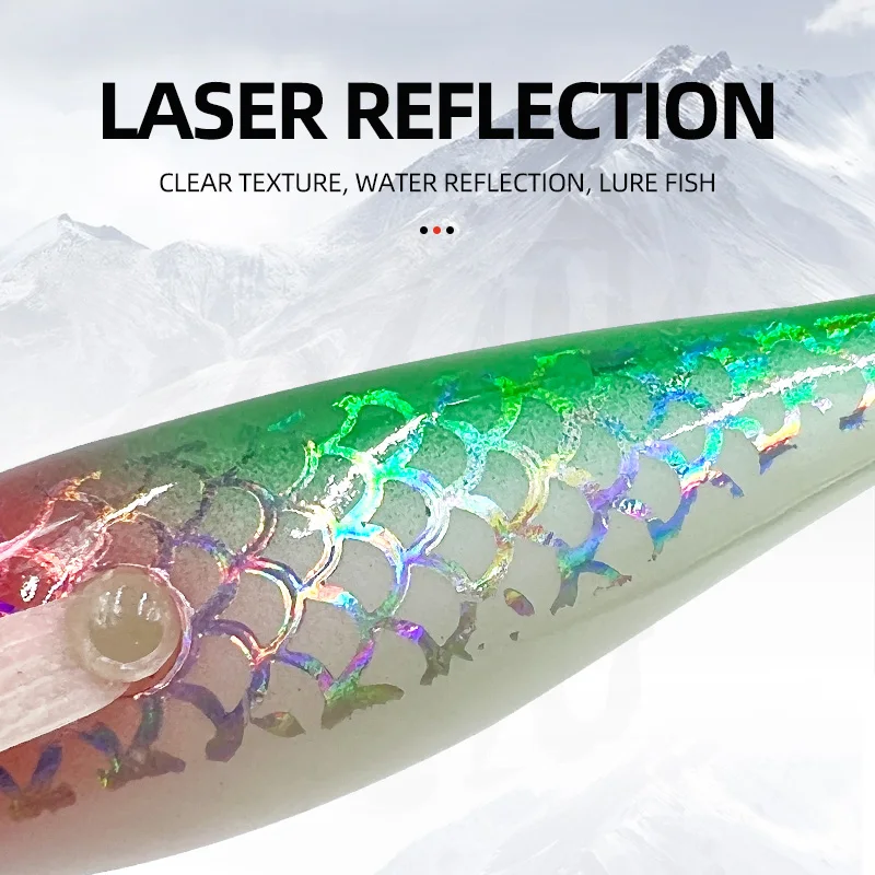 Horizontal Squid Jigs Luminous Simulation Squid Jig Hook Octopus Cuttlefish Fishing Bait Sea Fishing Tackle