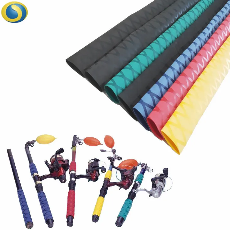 Пользовательские рыболовные снасти, ручки красного и зеленого цвета, противоскользящие, термоусадочные, X-Tube 28 мм 30 мм