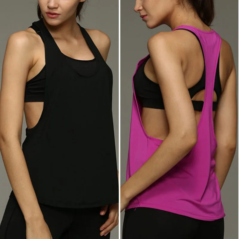 Female Sport Top Jersey Woman T-shirt Crop Top Yoga Gym Fitness Sport Sleeveless Vest Singlet Running Training Clothes For Women