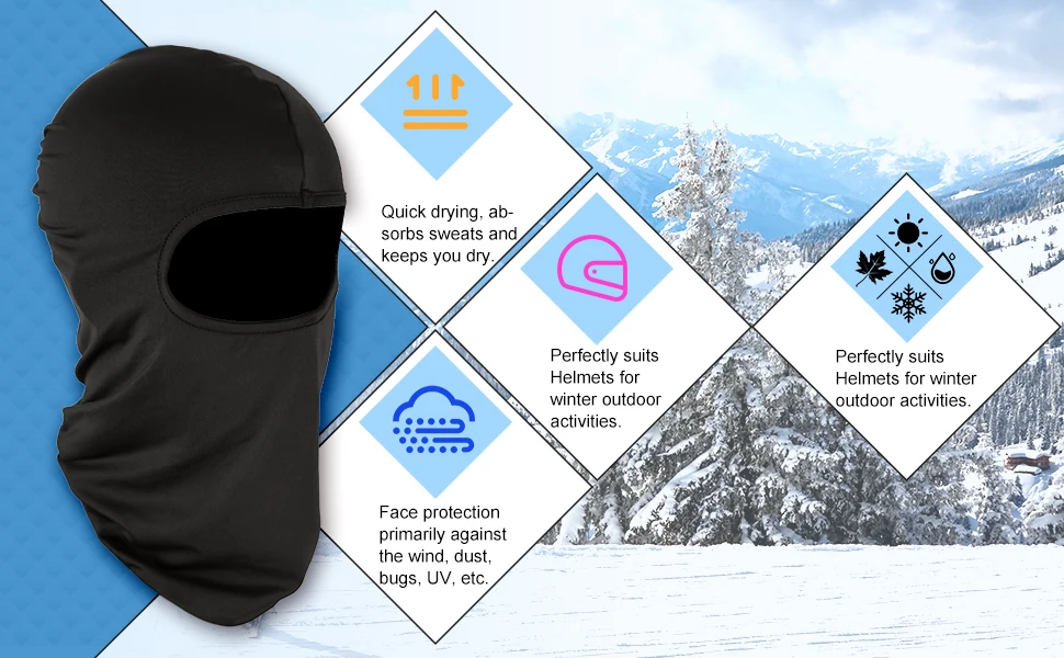 Customize Men Women Bike Motorcycle Protection Balaclava Mask Custom Balaclava Ski Mask