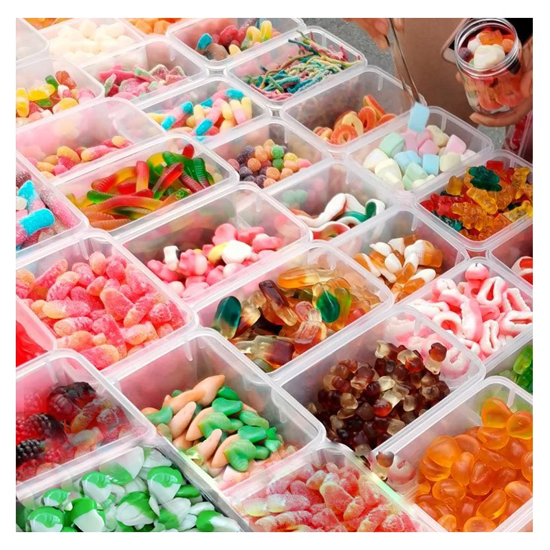 bulk wholesale cartoon shaped fruit flavor sweets gummies bonbons exotic candy sweets gummy candy