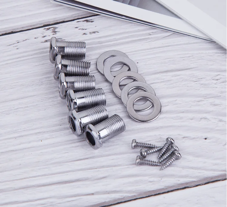 6 Pieces Guitar Parts 3 Left 3 Right Machine Heads Knobs Guitar String Tuning Pegs Machine Head Tuners for Electric or Acoustic