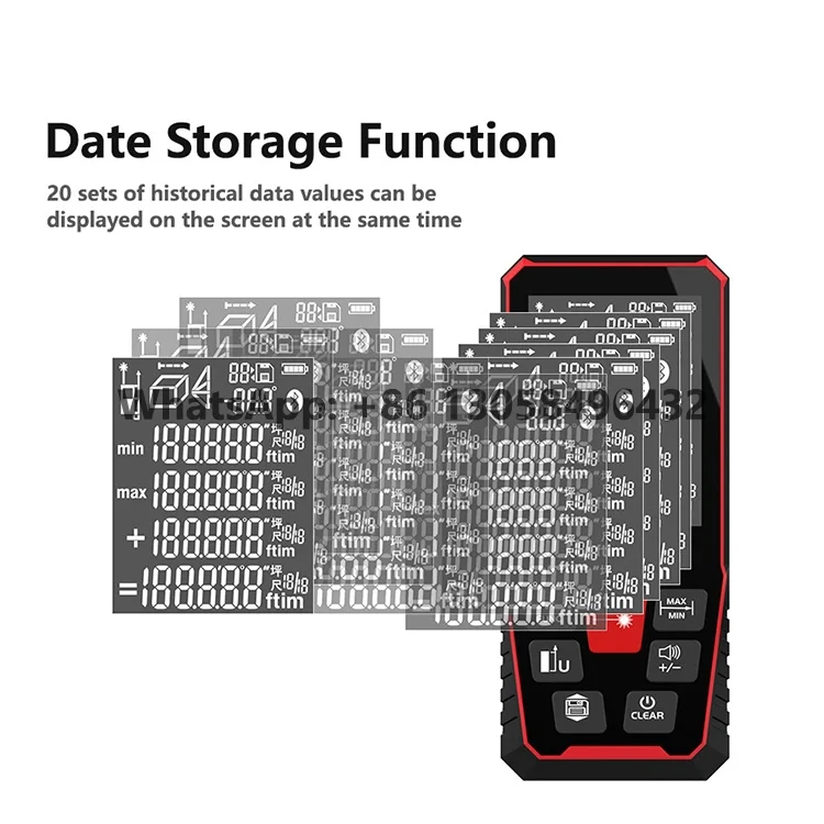 Portable Measurement Tool Laser Distance Measuring Instrument Construction Tool 120M Laser Rangefinder