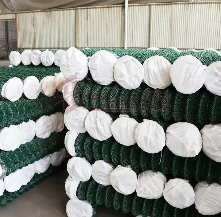 Direct Factory Hot-Dipped Galvanized PVC-Coated Chain Link Fence Cyclone Wire Mesh Fence for Project