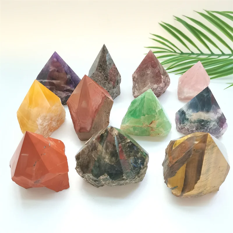 Wholesale Raw Stones Natural Black Obsidian 6.5cm Crystal Raw Polished Tower for Feng Shui