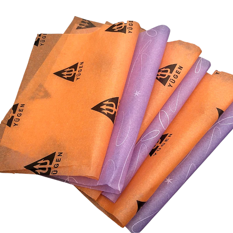 20x30 Purple 17gsm Shoes Packing Acid Free Tissue Paper For Clothes Customised Tissue Paper Packaging