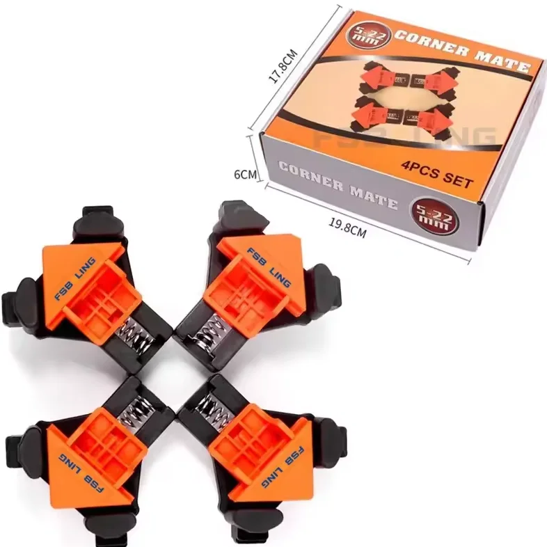 China high quality 90 degree right angle adjustable clamp for woodworking cabinet measurement