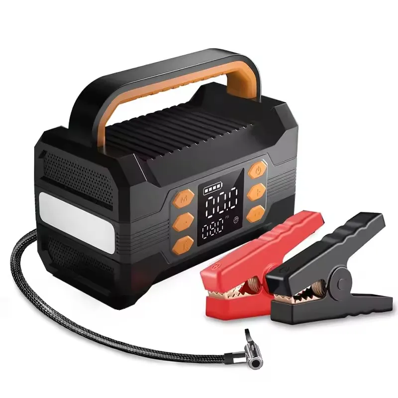 New Capacity Upgrade Backup Power Portable Starter 12V Car Jump Starter Kit With Air Pump Home Outdoor Emergency