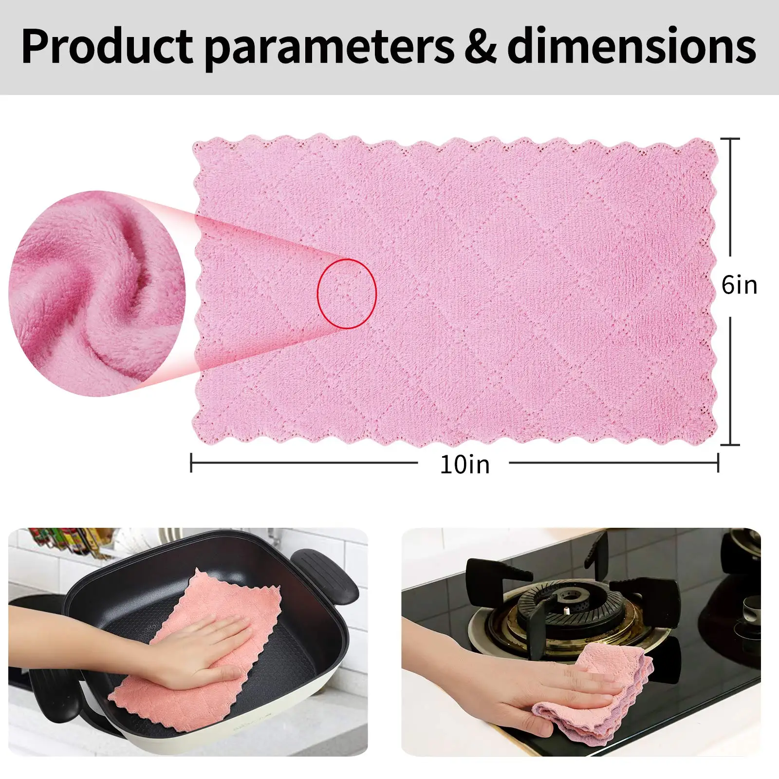 Wholesale China Factory Cheap Price Custom Quick-Dry Microfiber Towel Non-stick Oil Kitchen Towel For Kitchen