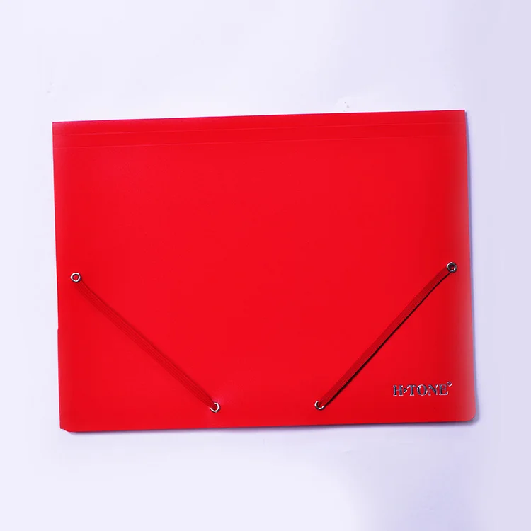 
hot sale office and school stationery custom multicolor elastic closure folder 
