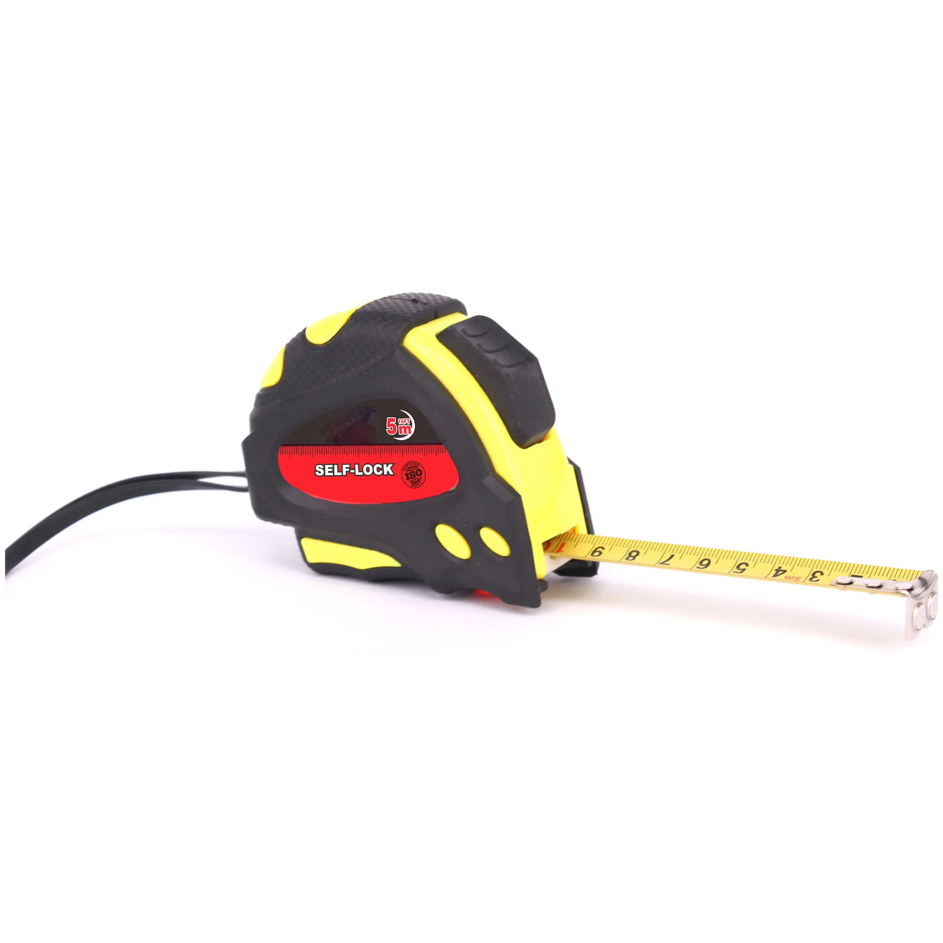 Manufacturers custom steel tape measure 5M thick leather case with high wear-resistant paint strip