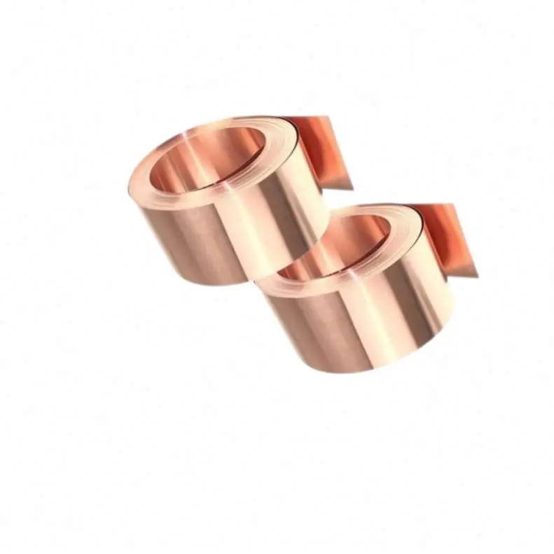 High Purity C11000 T2 Electrolytic Thin Copper Foil Strip Tape Copper Manufacturer