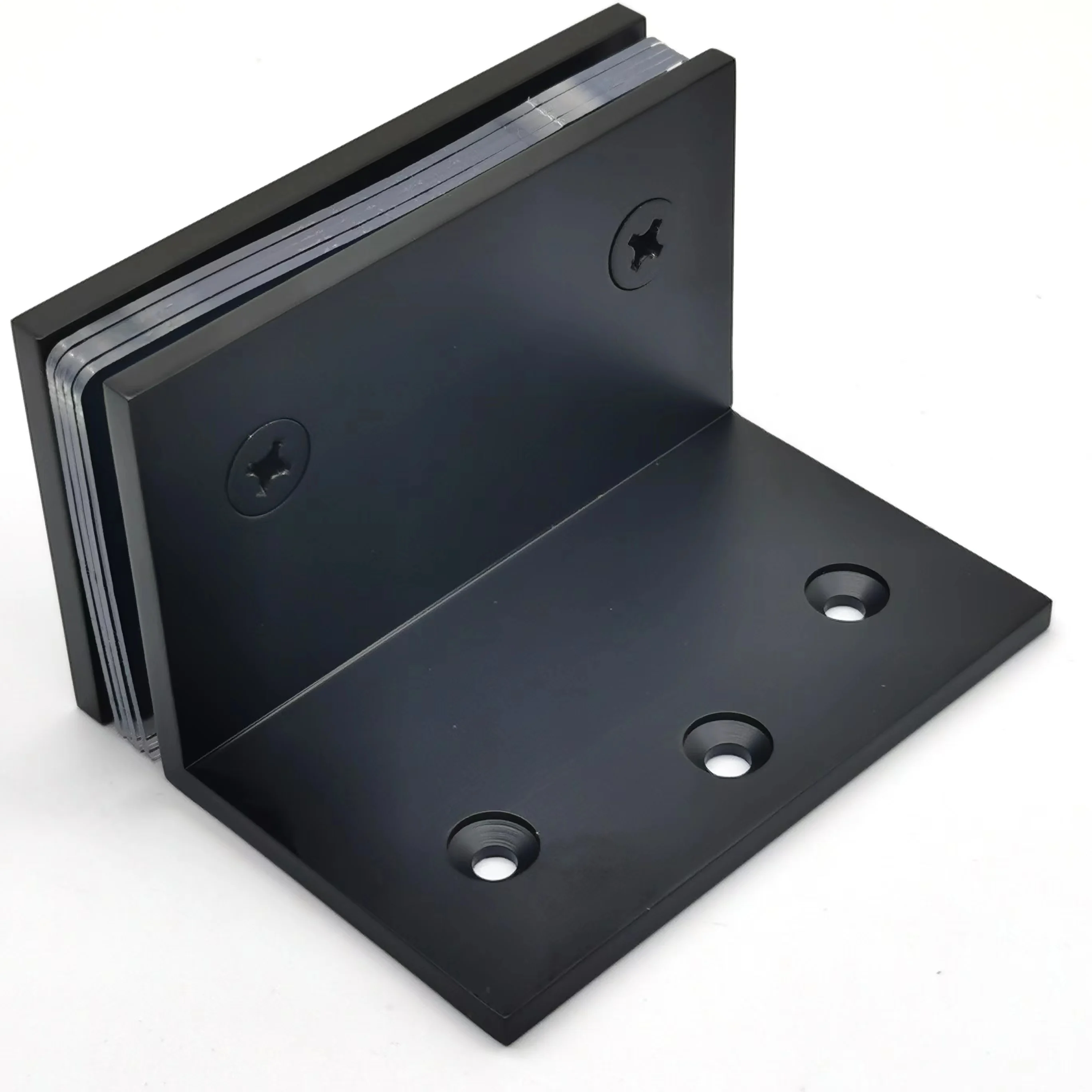 GE90S Series Square corner Solid Brass Chrome, Brush Nickel, Matte Black, Satin Brass Geneva Wall Mount Bracket