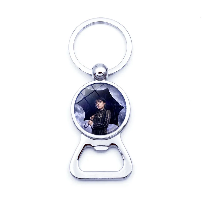 Custom logo epoxy metal  souvenir keychain bottle opener
