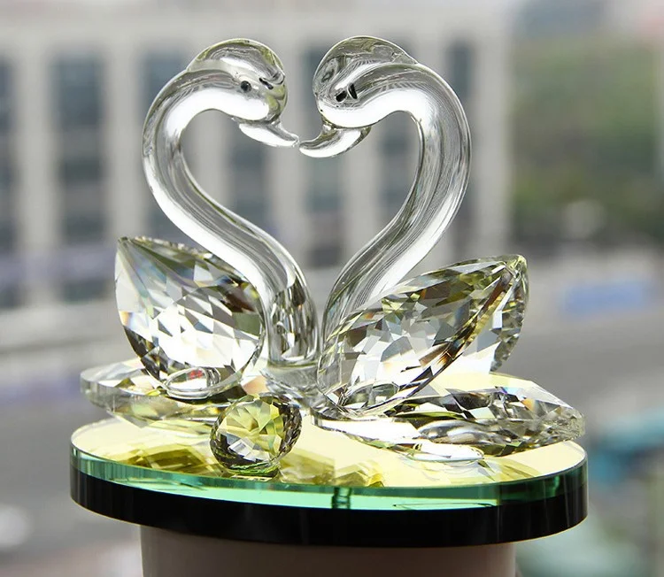 Crystal  swan wedding and baby shower return gift  Wedding Gifts Colors Crystal Swan Crafts