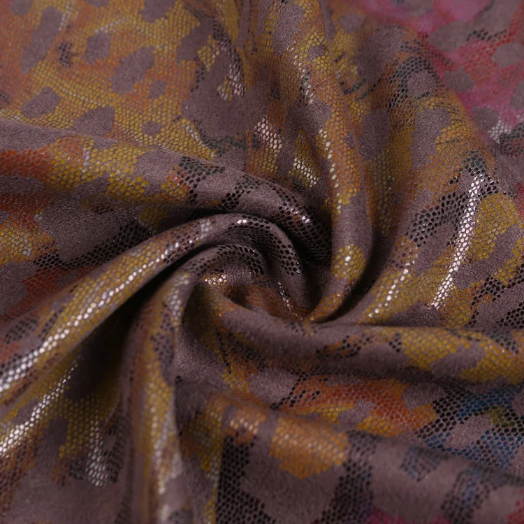 Женская замшевая ткань под заказ с принтом в виде змеиной кожи