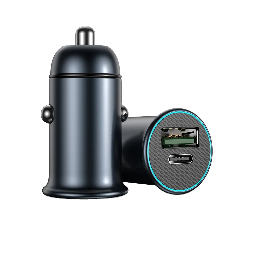 Car Fast Charger fm transmitter car stereo mp3 player SD card Udisk quick charge light switch design Sliver