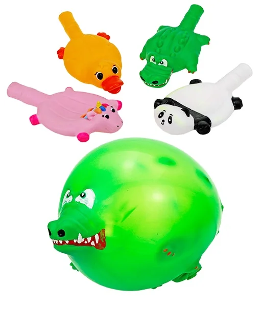 Tpr material new hot-selling fun popular entertainment novelty fun unicorn panda duck inflatable animal balloon ball kids toys