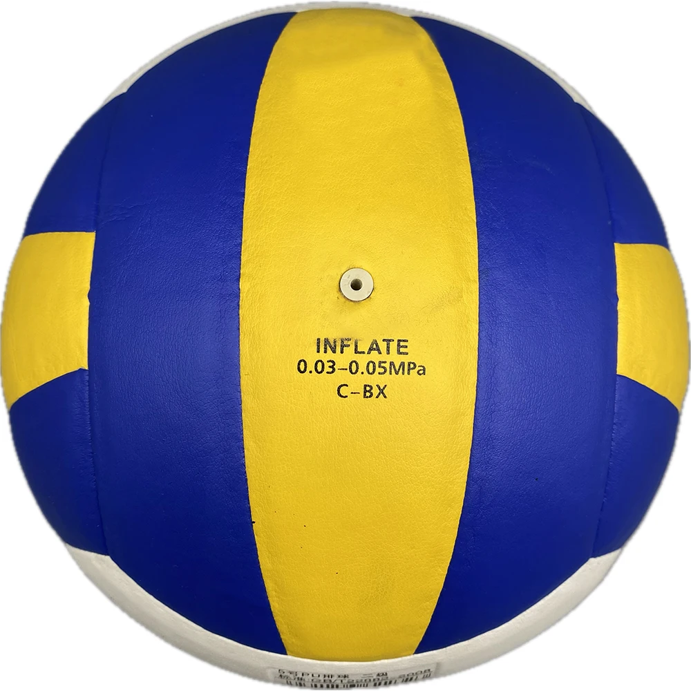 China Factory Wholesale 18 Panels Volleyball Superfine PU Three Colors Volleyball for Professional Training