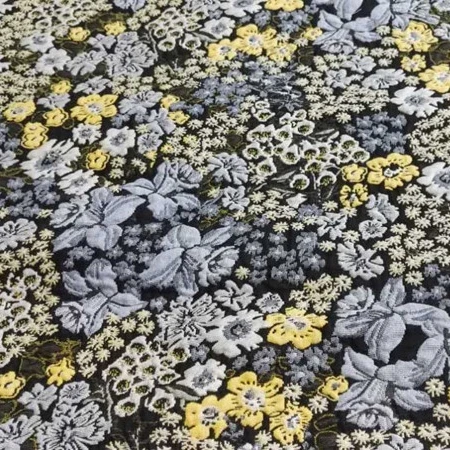 Цветочное плетеное жаккардовое платье-юбка из парчовой ткани 80 ярдов минимальный заказ