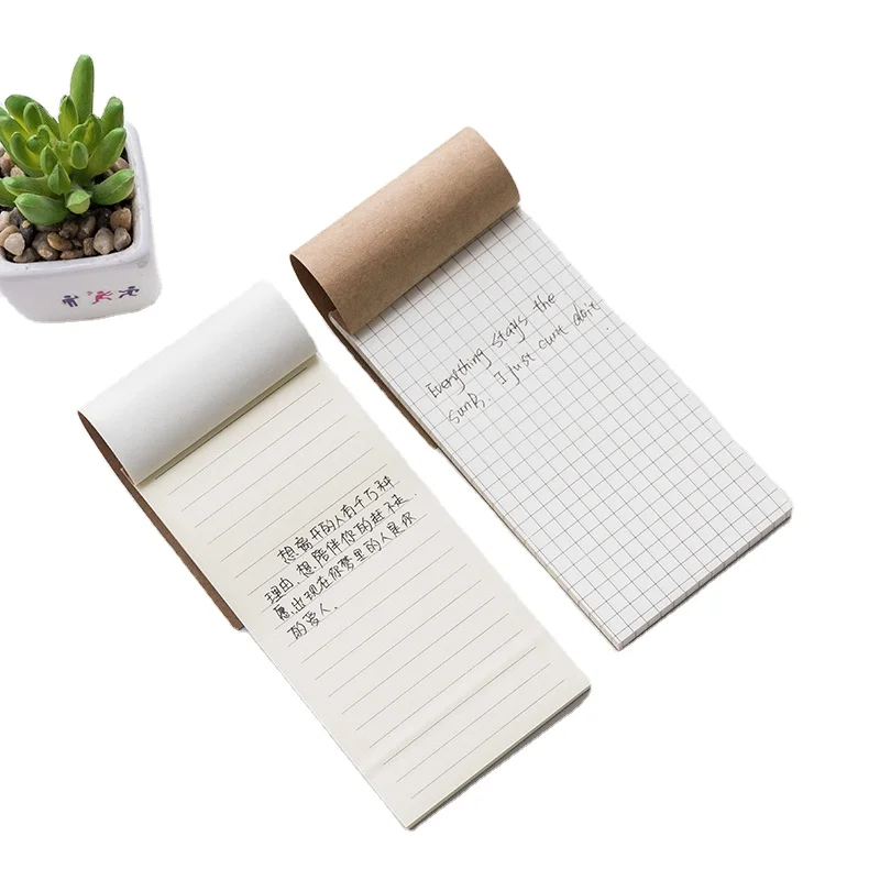 Promotional Personalized Custom Printing Memo Sticky Notes Mini Kraft Notebook Notepads Custom Notepad Memo Pad