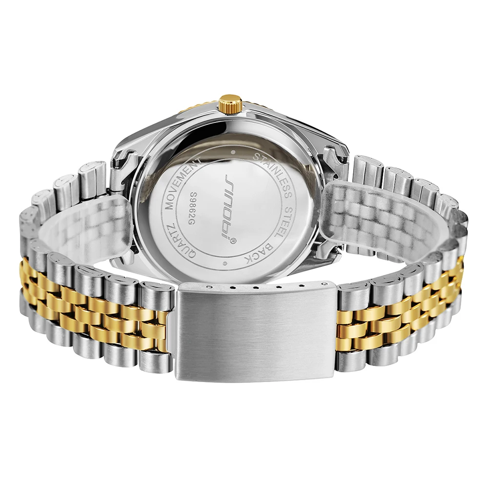 Calendar Watch Men high quality Stainless Steel Strap from China Watch Factory