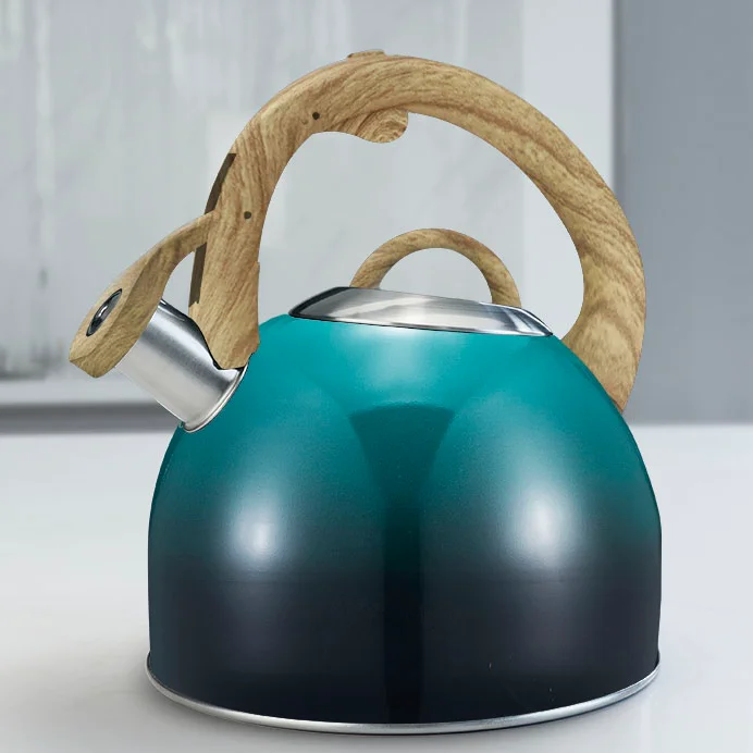 Customized Kitchen Gas Stove Metal Stainless Steel Whistling Water Kettle Teapots