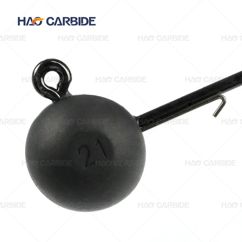 Non Chip Oxide Black 1.8g to 28g Tungsten Ball Jig Head Round Jig Head