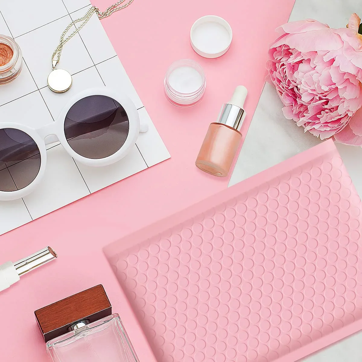 ZGCX Custom 10x13 Logo Mailing Bag Strong Adhesive Thickened Logistics Mail Shipping Plastic Bubble Packaging Bag Bubble Mailer