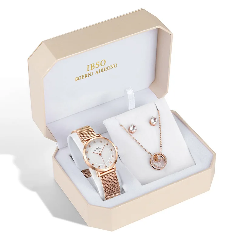 IBSO 2021 top 10 brands Chinese womens quartz watch superior futuristic water resist creative Minimalist Leisure watch kit