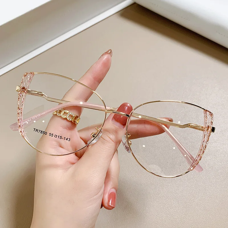 Glasses TR90 Textured Rim Craft Foot Wire Avant Garde Trend INS Aesthetic Optical Frame Glasses 2023