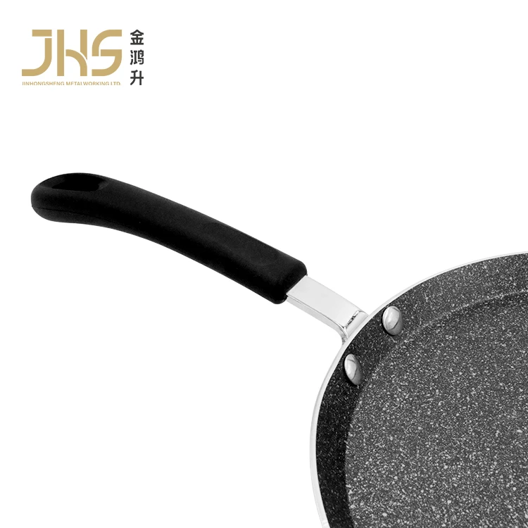 PFOA FREE 3 layer coating aluminum non stick skillet frying pan non-stick cgapati paratha roti tawa for induction cooker