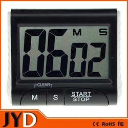 ABS Colorful Battery Powered LCD Display Count Down And Up Digital Kitchen Timer With Magnet