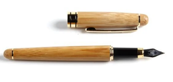 Recycle Customized Bamboo Ball Pen Promotional Bamboo Material Pen For Hotel