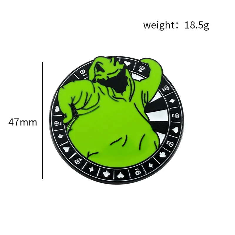 Christmas Eve Skull Lapel Pin Badge Custom Hard Enamel Cartoon Cute Pin DIY Soft Lapel Brooches Jewelry Hat Bag Cloth Pin