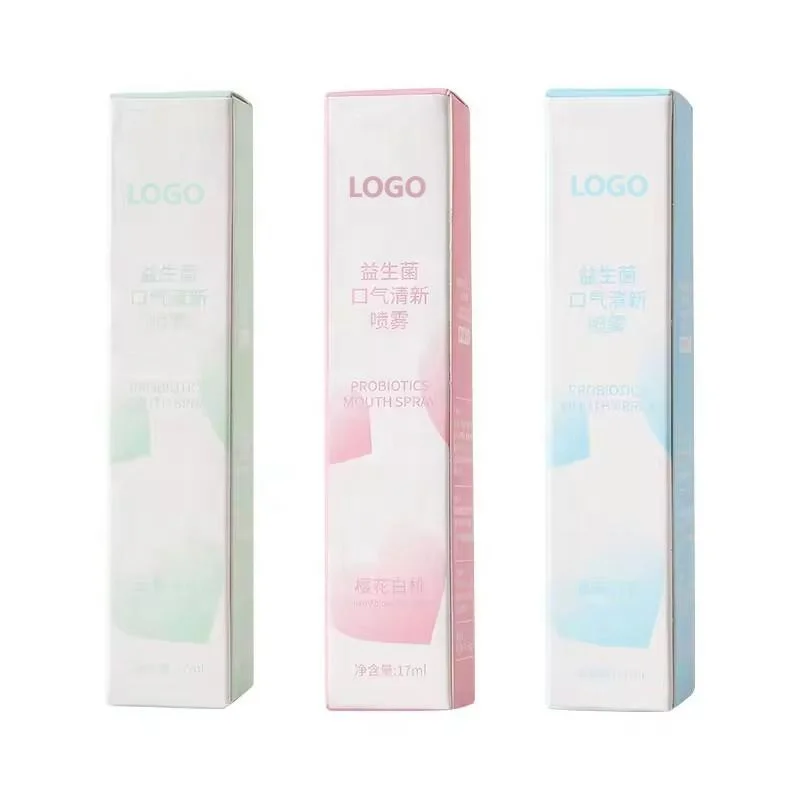 Private label mouthwash Breath Freshener Spray Alcohol-Free Breath Peach Mint moisturize  mouth spray for bad breath