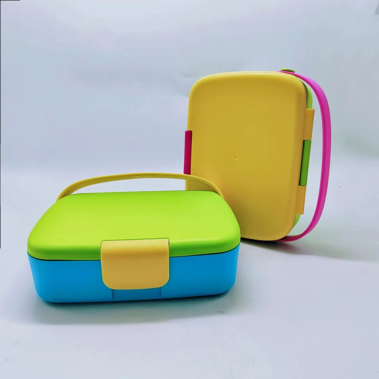 5-compartment plastic lunch box portable lunch box loncheras escolares kids sealed fresh-keeping box