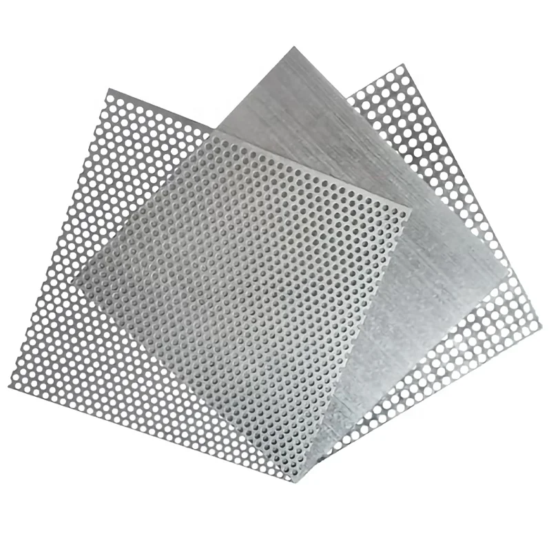 Hot Sale 304 316 Stainless Steel  Round Hole Perforated Metal Sheet Mesh Sieve  Plate
