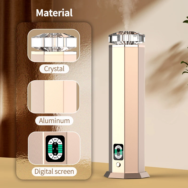 Wholesale wireless hotel collection tower scent diffuser Waterless Air Aroma Nebulizer For Scent Marketing