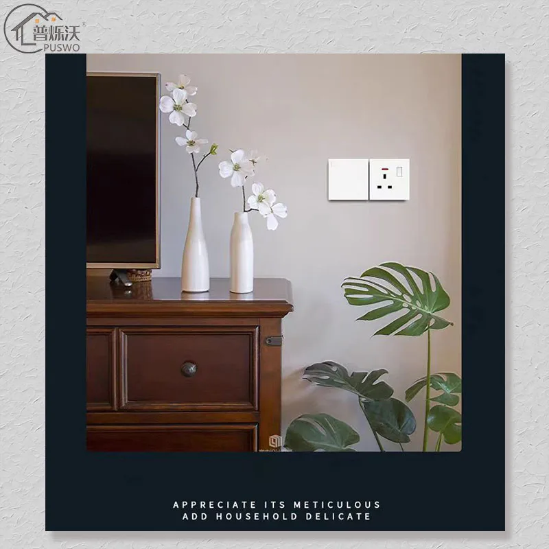 Italian Standard WiFi Compatible 4-3 Way Dimmer Wall Switch Socket Glass Home Zigbee Max Voltage 250v 10A UK French TV PC EU