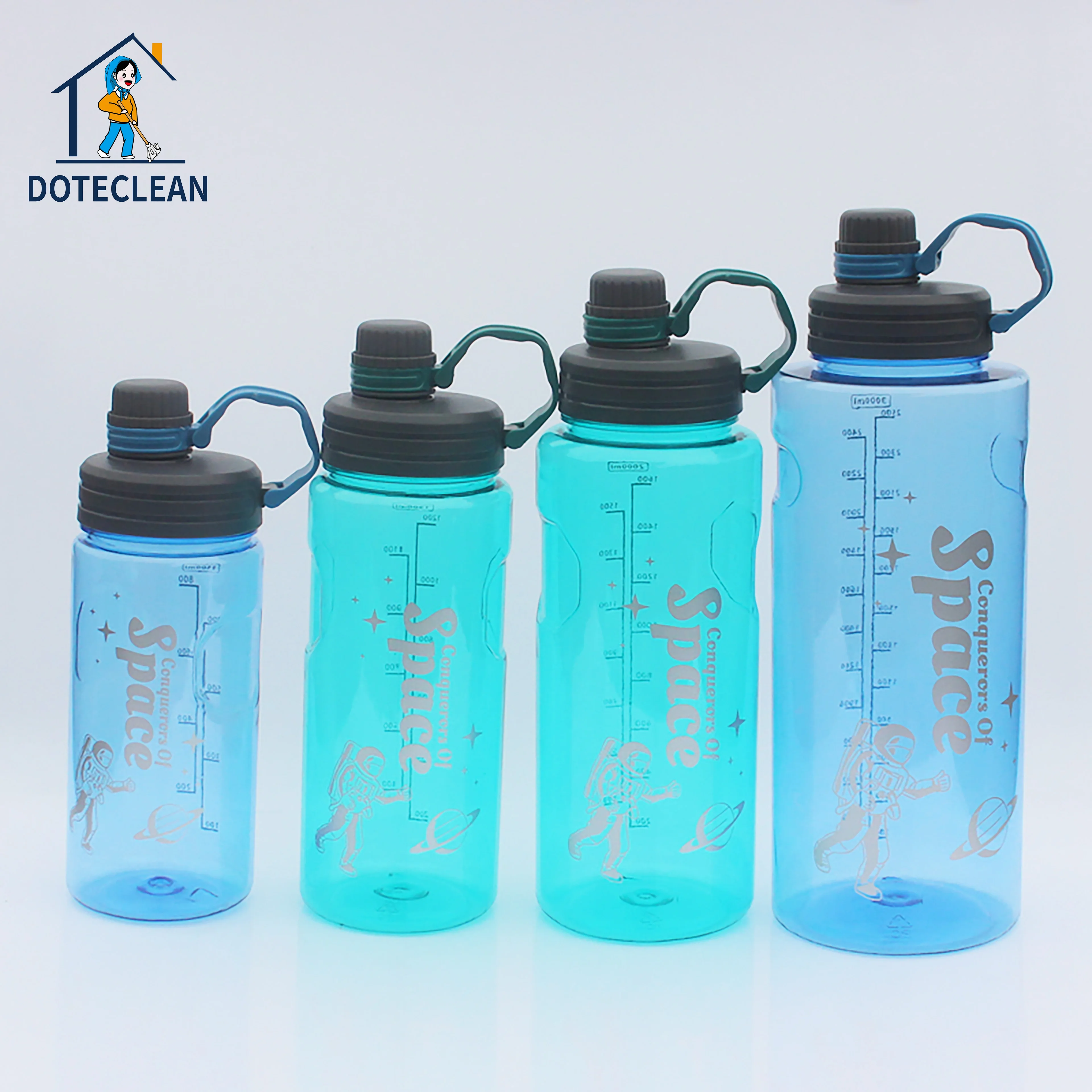 Новая 1100 1500 2000 мл пластиковая бутылка для воды по индивидуальному заказу портативная Спортивная дорожная чашка Вращающаяся крышка с фильтром