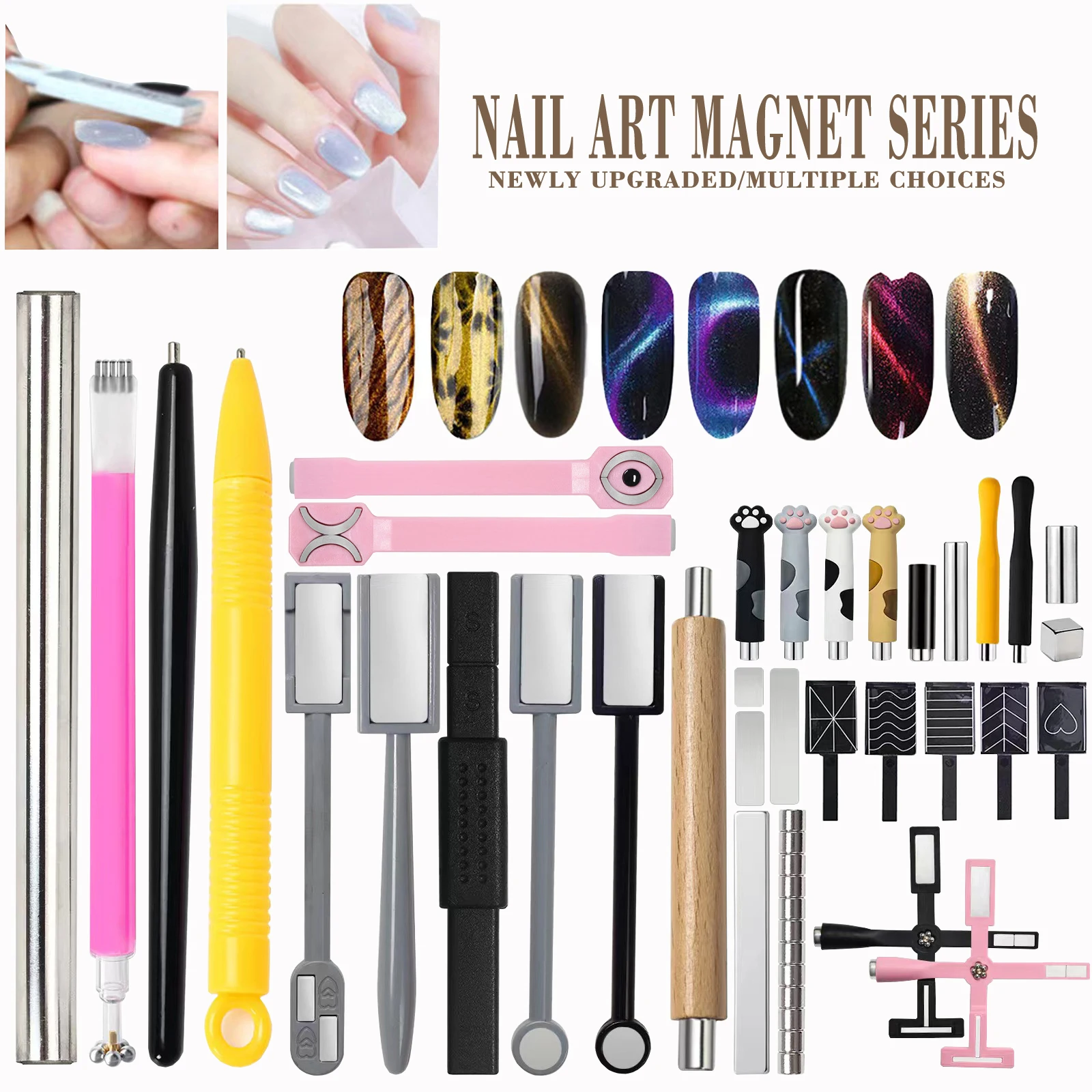 Professional Double-Ended Strong Nail Magnet for Cat Eye Gel Nail Polish Suitable for Personal DIY or Nail Salon