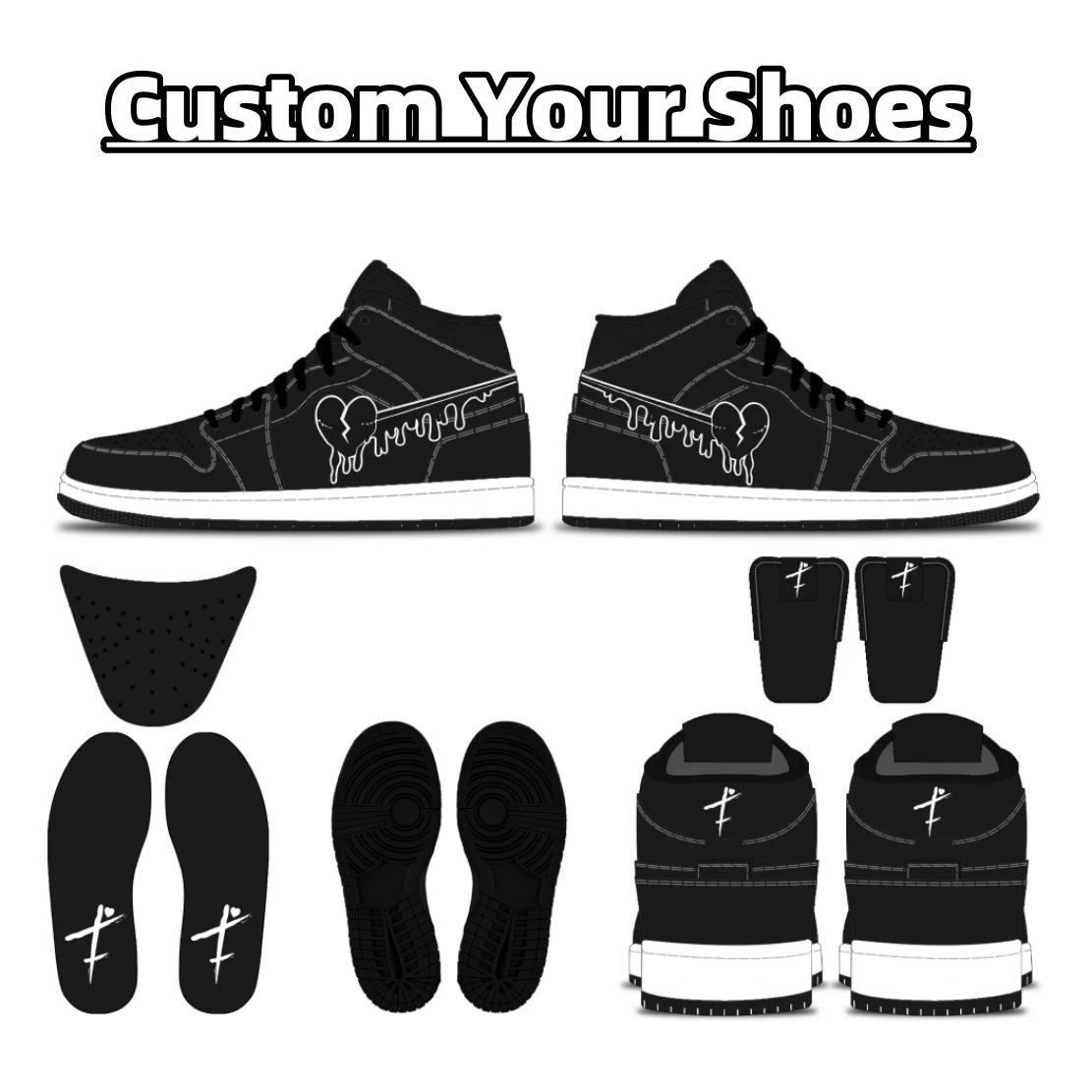 Wholesale Custom Retro Air Basketball Shoes Men Fashion Sneakers Design Logo Breathable Stylish for Summer Spring Autumn