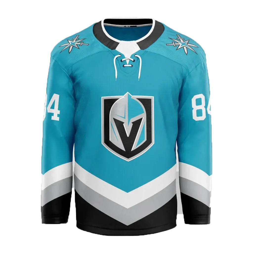 Custom men sublimate ice hockey jersey embroidered