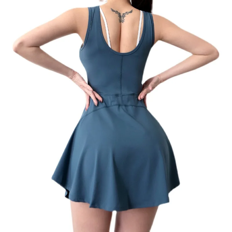 2023 Ropa Deportiva Mujer Tendencia Women Casual Stretch U Back Lightweight Active Sexy Training Tennis Golf Skirt for Women